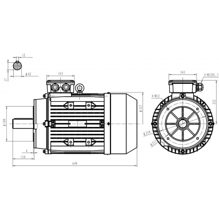 SILNIK ELEKTRYCZNY 11kW 400/690V 2960 Obr 3FAZOWY